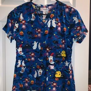 Halloween Scrub top